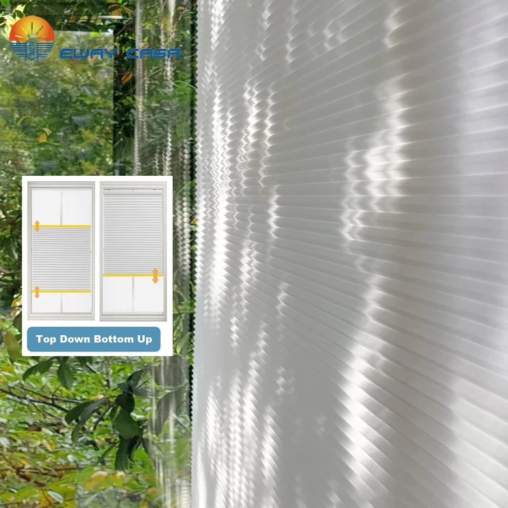 Dual Motor Smart Honeycomb Shades Day & Night Light Control Detail