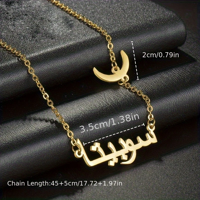 Personalized Letter Clavicle Chain Custom Stainless Steel Necklace With Butterfly Rose Heart Snowflake Maple Leaf Charms view 2