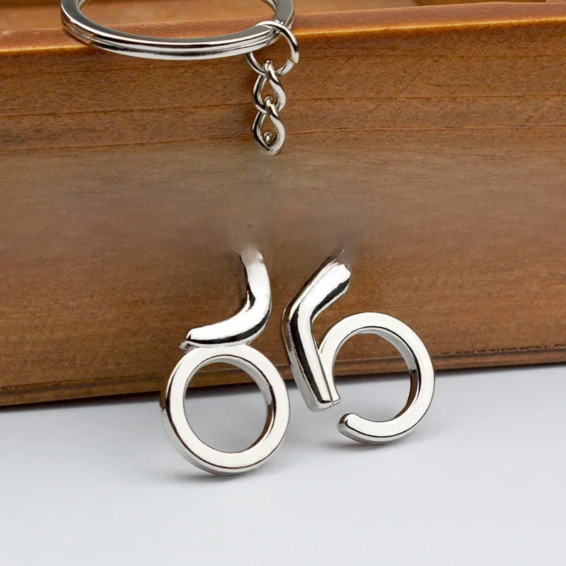 AliExpress Creative Mountain Bike Keychain Metal Football Running Basketball Keyring For Men Backpack Pendant Sports Club Fans Gifts