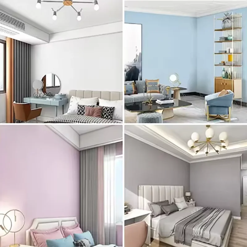 1 Roll of Macaron 40cm Waterproof Stain Resistant Self-Adhesive Wallpaper for Living Room and Bedroom Decoration - view 3