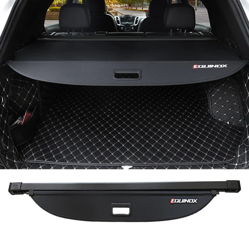 For Chevrolet Equinox Trunk Luggage Retractable Cargo Cover Waterproof Shield Privacy Sport Trunk Car Accessories 2017-2022