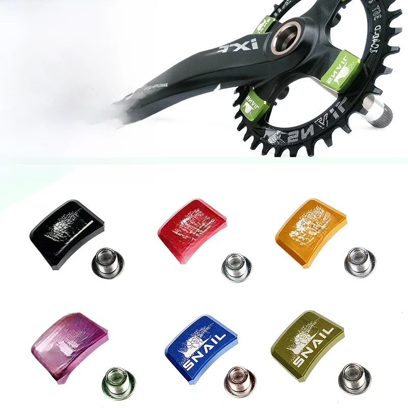 AliExpress NONE 4pcs SNAIL Bike Bicycle Chainring Tab Shims Spacer Chain Wheel Crank Square Fixing Bolt Nut Aluminum Alloy