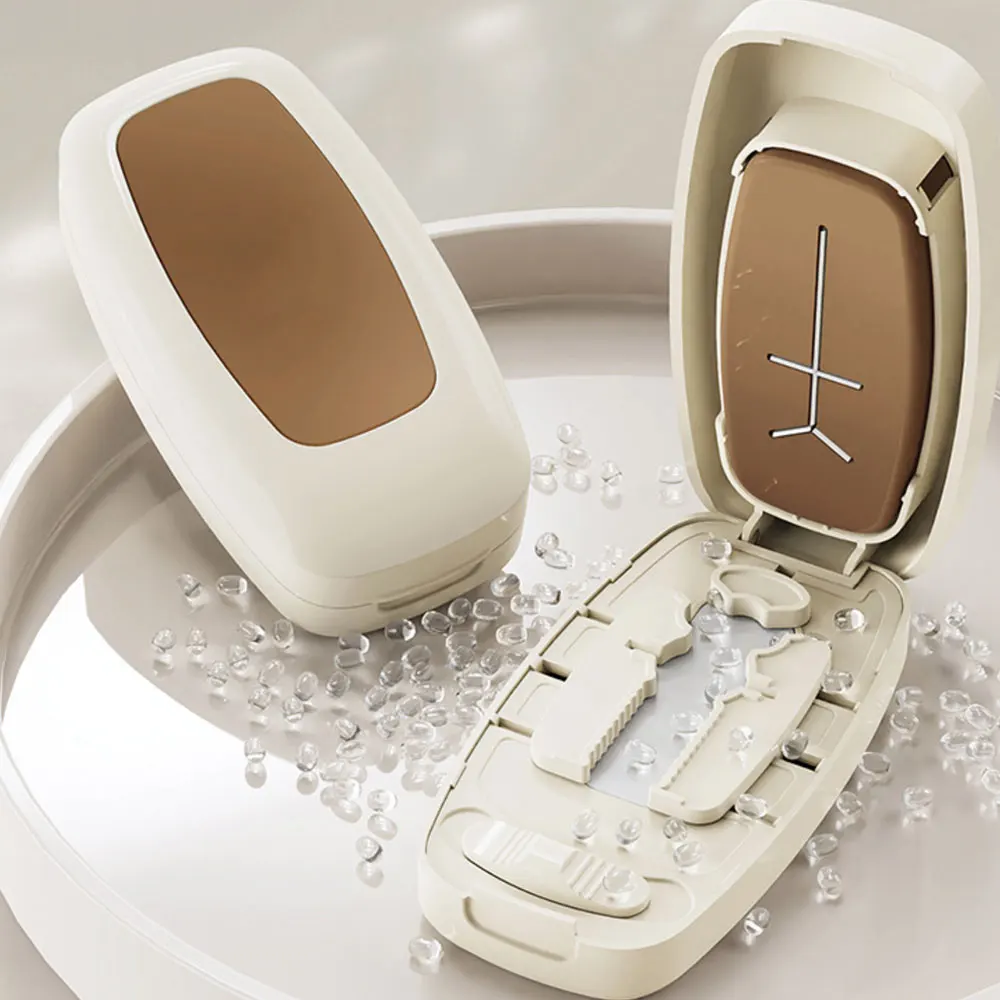 Portable Pill Box with Pill Cutter, Multifunctional Pill Splitter, Pill Storage Box, Home Travel Portable Medicine Organizer Box