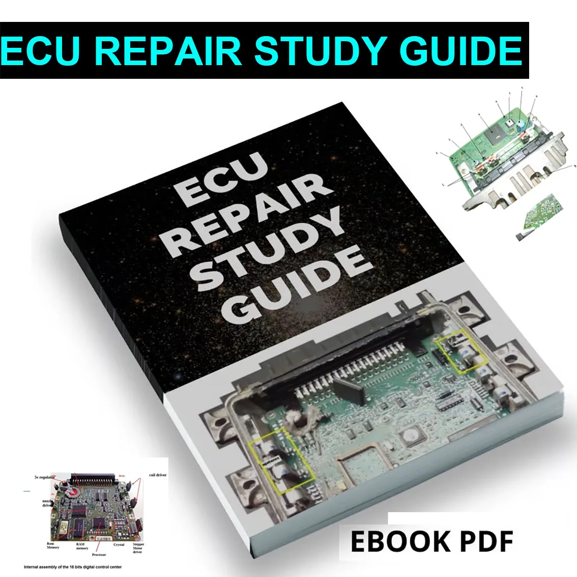 ECU Repair techniques Course Study Guide ECU Teaching EPROM TEST Progranm SMD Digital Simulator Car Diagnostic Tools