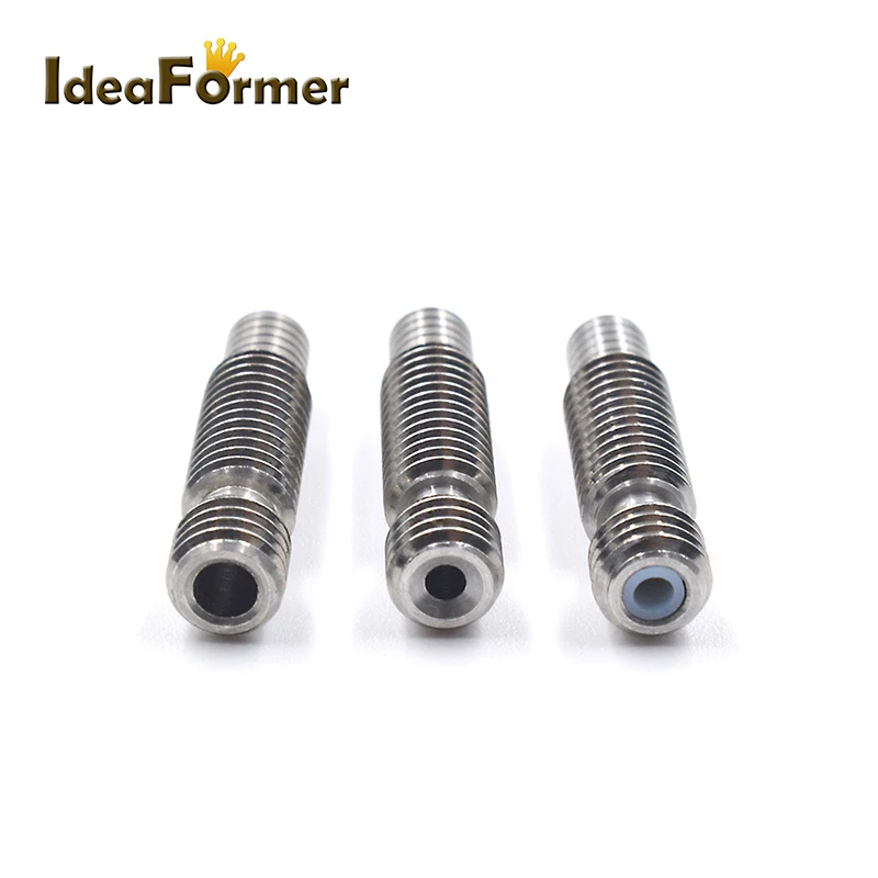 スロート-ステンレス鋼の3Dプリンター部品,高さ26mm,v6用,短い距離の延長,熱ハウジング付き,1.75 /3.00mm