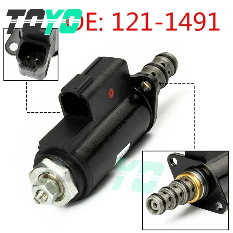 TOYOOEM БЫСТРАЯ ДОСТАВКА E320B/320B/320D 121-1491 Электромагнитный клапан KWE5K-31/G24 DB30