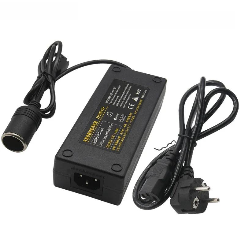 Adaptateur d'alimentation pour voiture, prise allume-cigare, convertisseur de puissance, adaptateur secteur DC 110V/ 220V à 12V 15a, alimentation