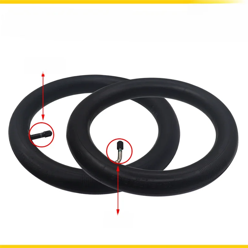 Caméra à chambre à air 12 pouces, 12x2.125/2.35, avec valve incurvée ou droite, pour pneu de vélo et Scooter électrique 12x2.125(57-203)