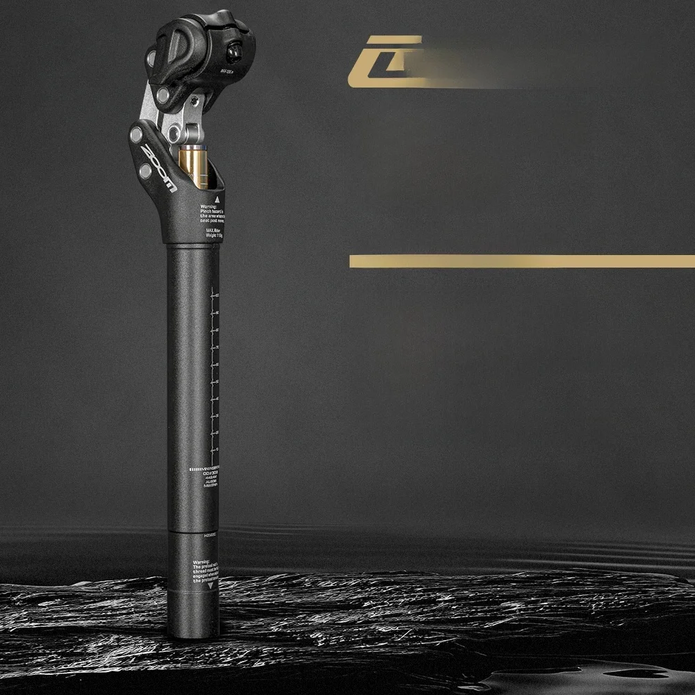 AliExpress Zoom ZOOM Bicycle Suspension Seatpost 4-Bar Linkage Aluminum Alloy Shock Absorbing Seat Tube 27.2-33.9MM*355MM  Outdoor Cycling Parts