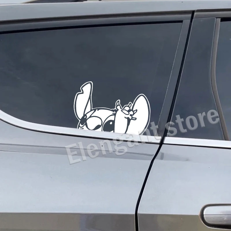 Car Styling Vinyl Sticker Stitch Is Peeping You Decals for Car Window Bumper Laptop Decoration, Bathroom Toilet Decal Decor