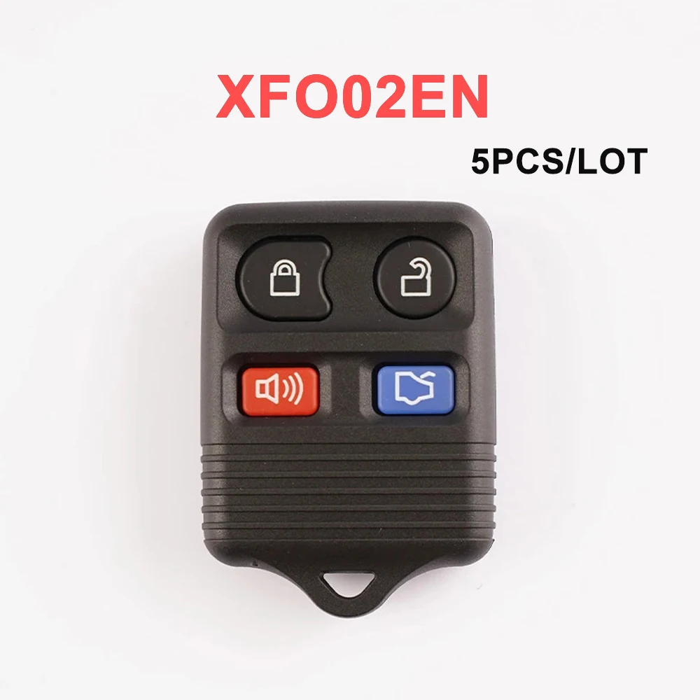 

5/10PCS Xhorse Universal Wire Remote Car Keys 4 Buttons for Ford Style VVDI Key Tool MAX Plus VVDI2 MINI Programmer XKFO02EN