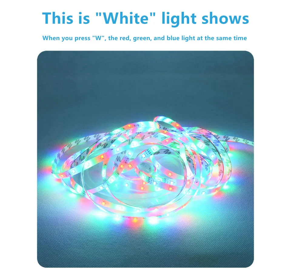 SMD 3528 RGB Lampu Strip Led Fleksibel 12V DC AS