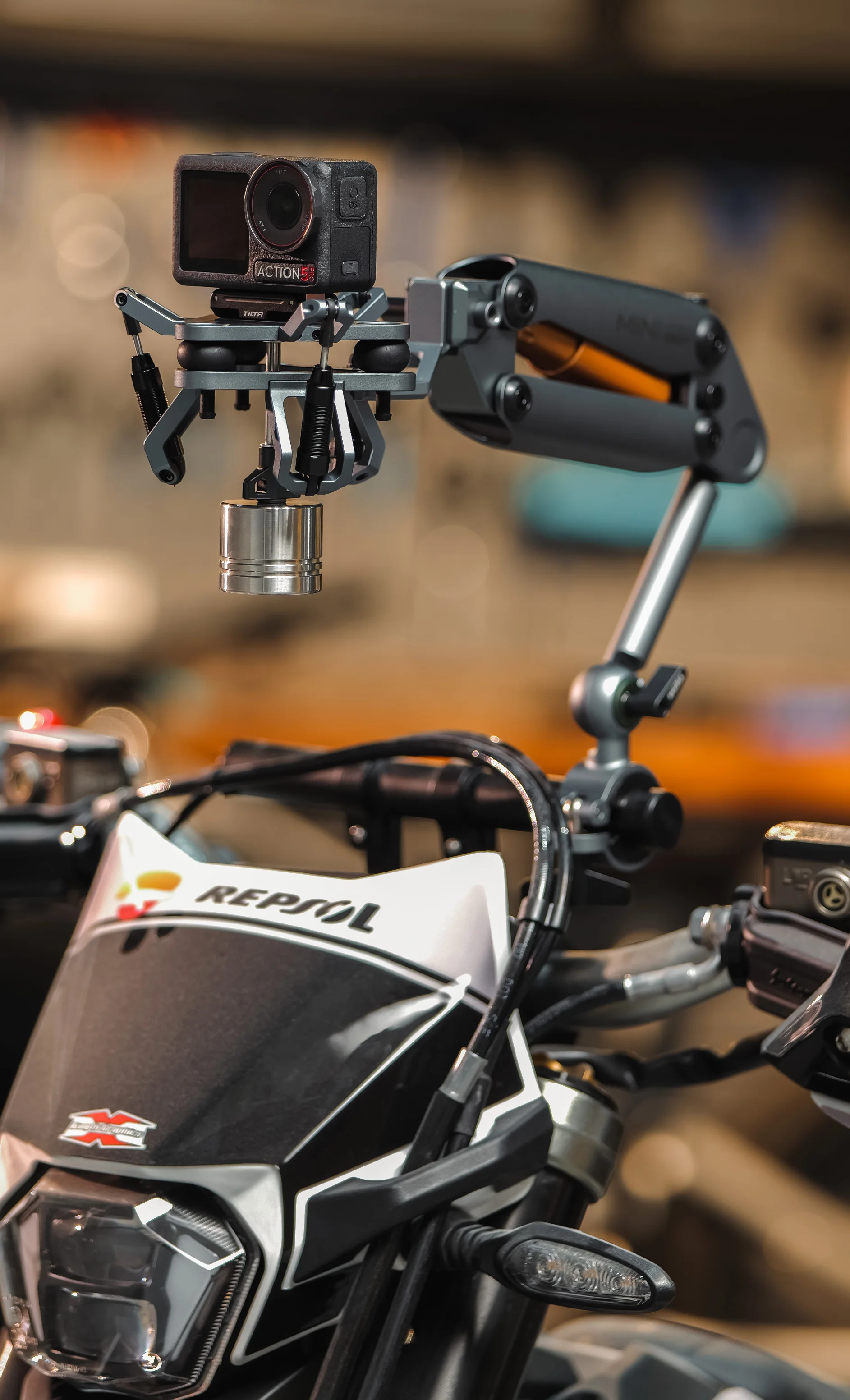 TILTA Hydra Alien Mini Biking mit universellem stoßdämpfendem Kopf für Pocket3/Pocket4pro/Go Pro10/11/12/Action4/5pro/Insta360 X3/4 – Detail 8