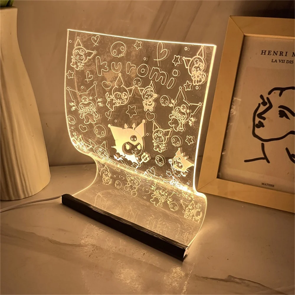 KuromI Atmosphere Mood Light Nordic Scroll Lamp Table USB Bedside Lamp 3/7 Colors Switch with Remote Control Desktop Lamps Gifts