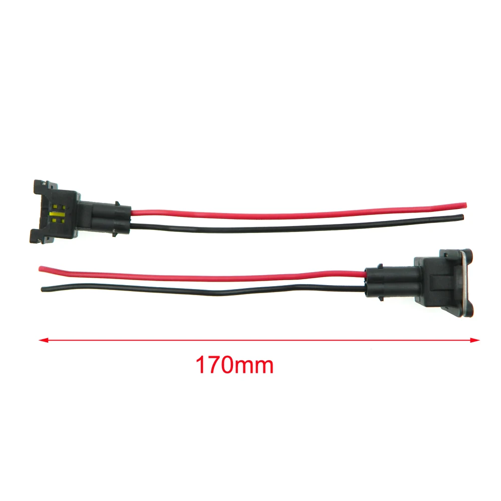 10 Stück Einspritzdüsen-Steckverbinder, Verdrahtungsstecker, Clips, Boost-Magnetventil, passend für EV1 OBD1 Pigtail Cut & Splice 440cc 650cc 850cc 1000cc – Detail 3