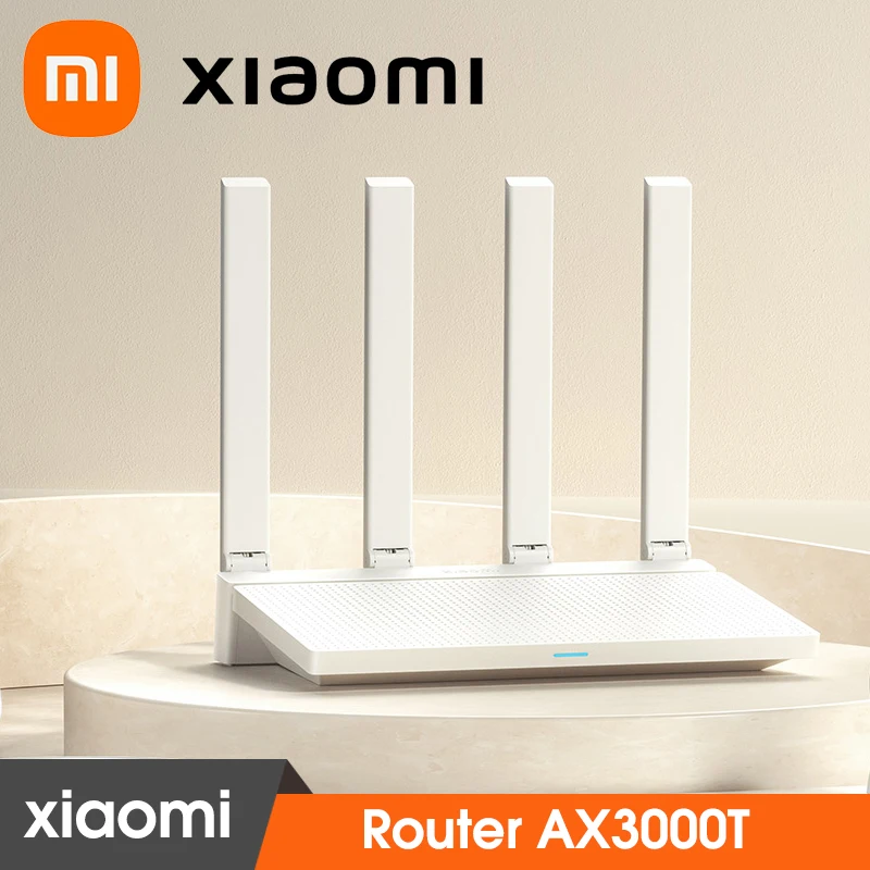 Xiaomi Router AX3000T WiFi 6 Gigabit Wireless Router 5G Dual-Band Mesh 3000Mbps Wireless Speed Supports Dual Xiaomi Router