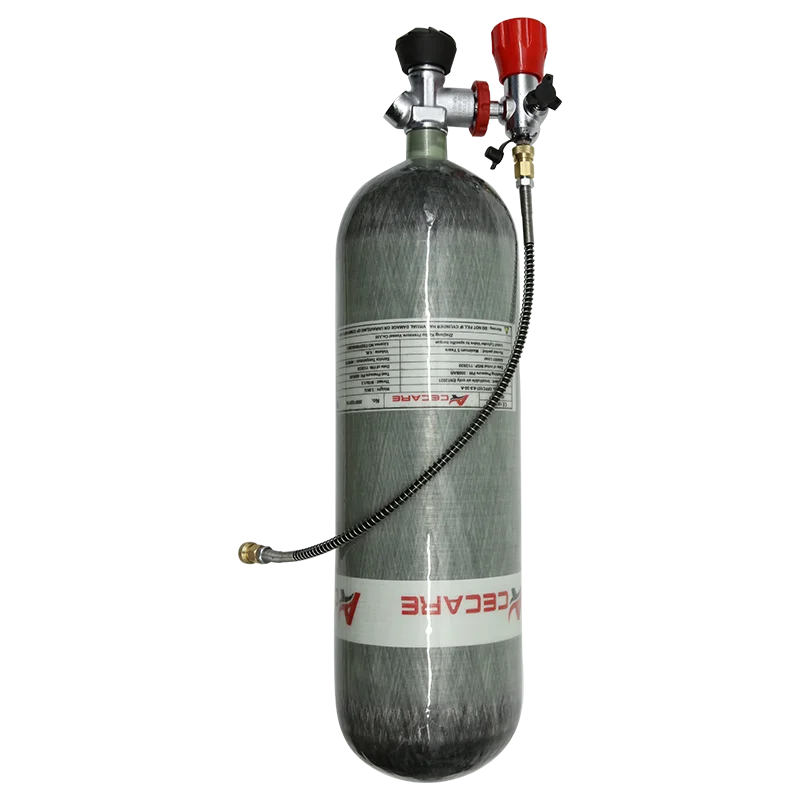 ACECARE-Intervalles de filetage en fibre de carbone, station de classement à assujetpour la plongée SCBA, 6,8 L, CE, 30Mpa, 300Bar, 4500Psi, M18 * 1.5