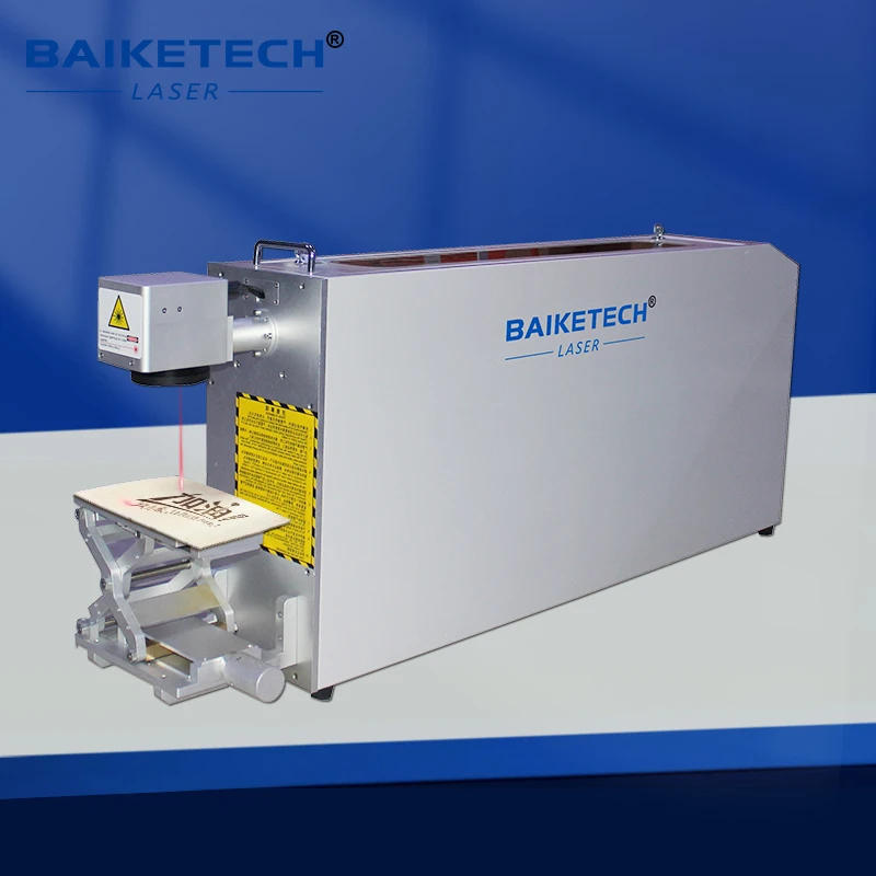 Portable TH‑40E CO2 Laser Marking Equipment 40W 20‑80KHZ Frequency ±0.0001mm Repetition Accuracy Air Cooling Laser Engraving Mac