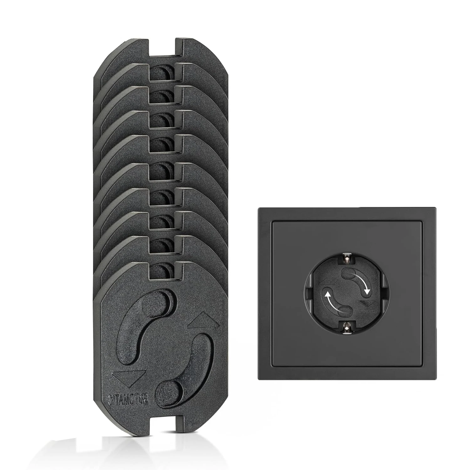 

Baby safety socket protector, easy to install and remove safety device for standard sockets3.5cm*3.2cm