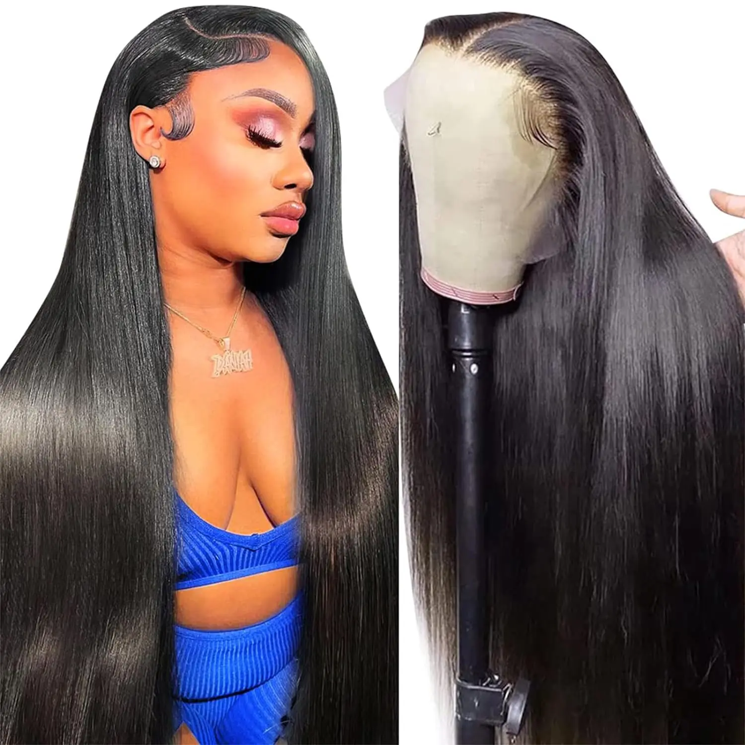 30 inch Straight Lace Front Wigs 13x6 Lace Frontal Wig Human Hair 13x4 Hd Lace Front Wig Brazilian Remy Hair Glueless Wig