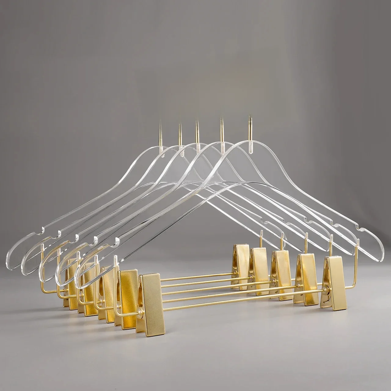 Cintre multifonctionnel en cristal, organisateur de placard Transparent pour costume, support de séchage de vêtements antidérapant, 5/10 pièces, de haute qualité