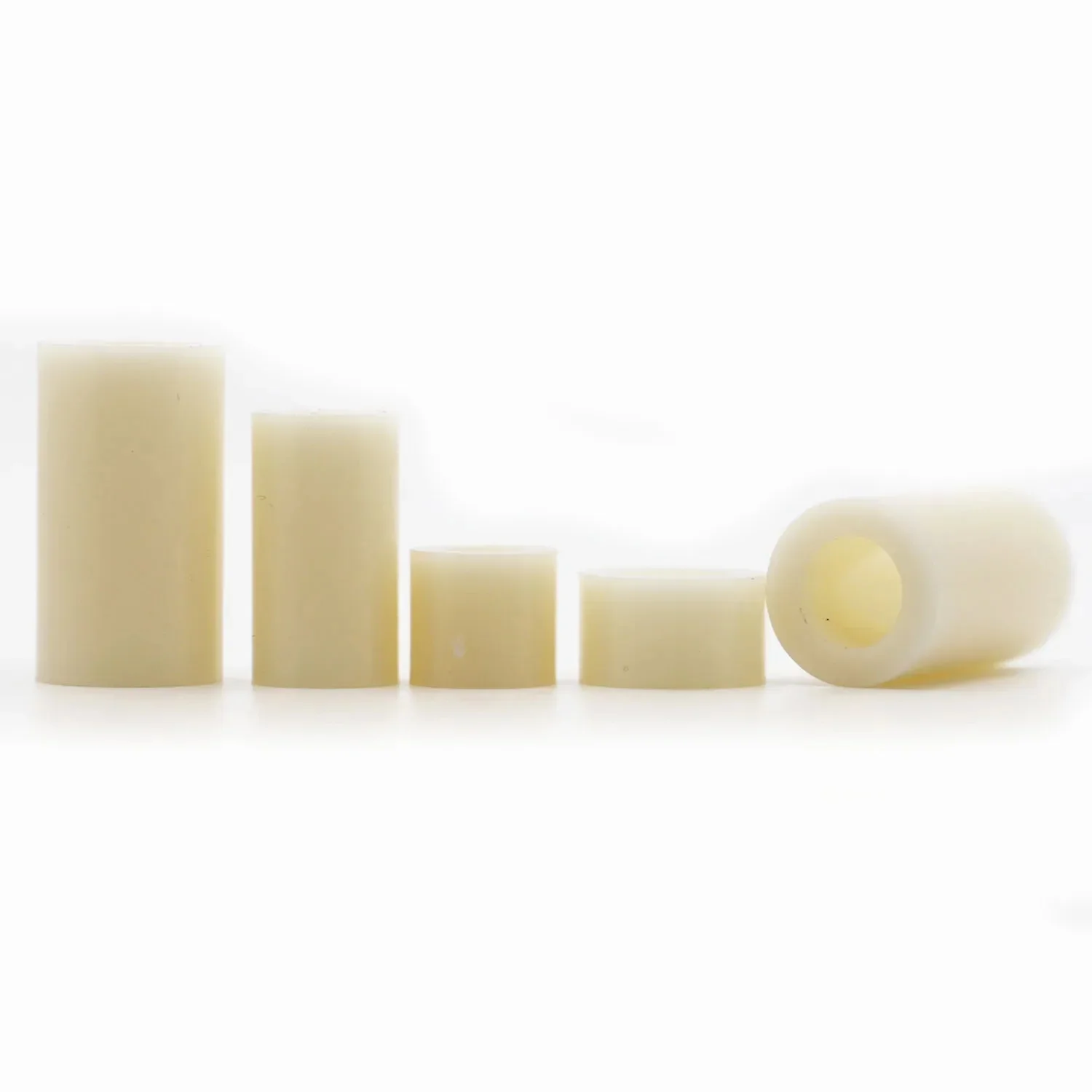 M3 M4 M5 M6 M8 blanc Nylon entretoise Non filetée ABS rond creux entretoise rondelle PCB carte vis boulon OD7mm-14mm