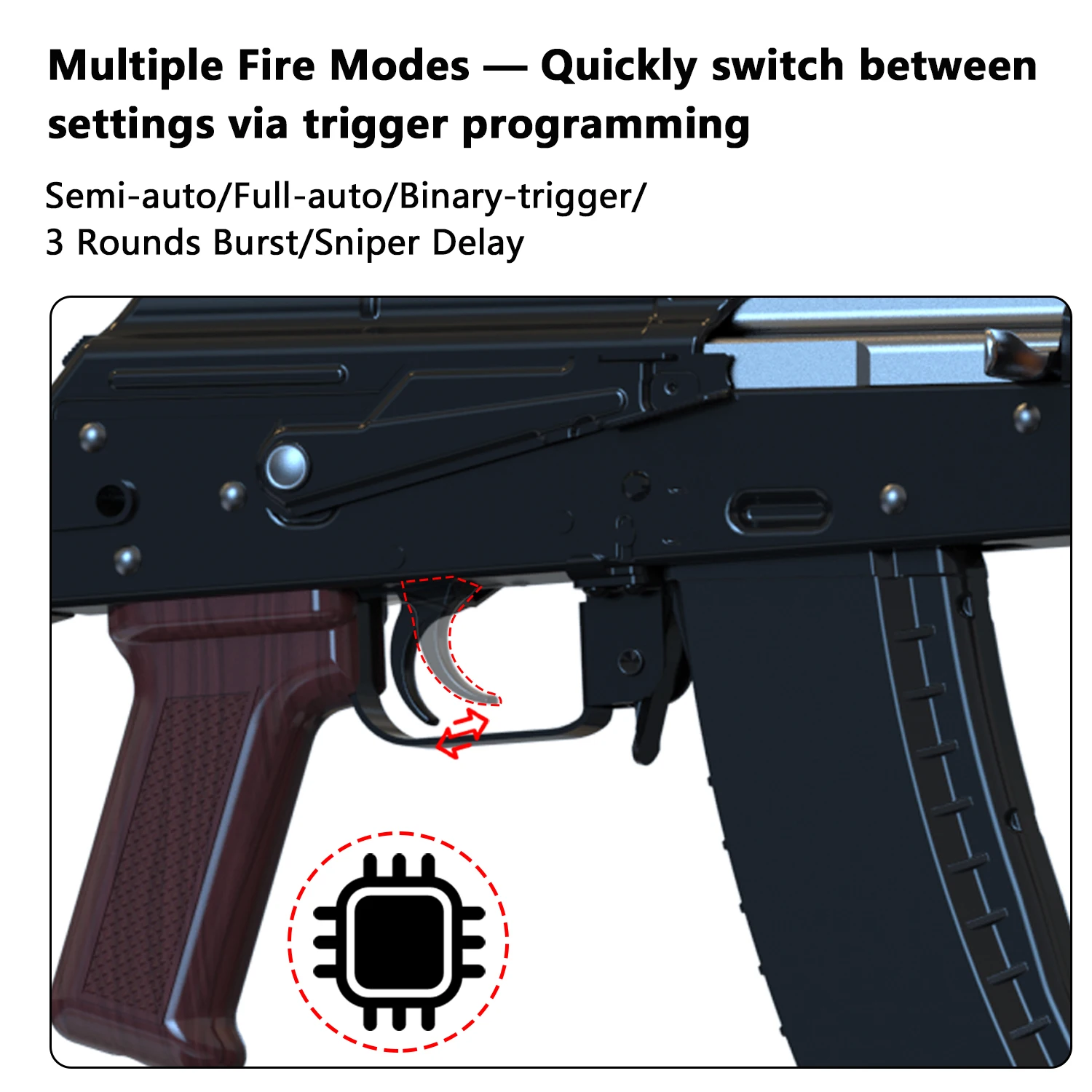 T238 V1.7 V3 PRO MOSFET ETU Optischer Sensor Programmierbar für AIRSOFT Gel Blaster V3 Gearbox – Detail 6