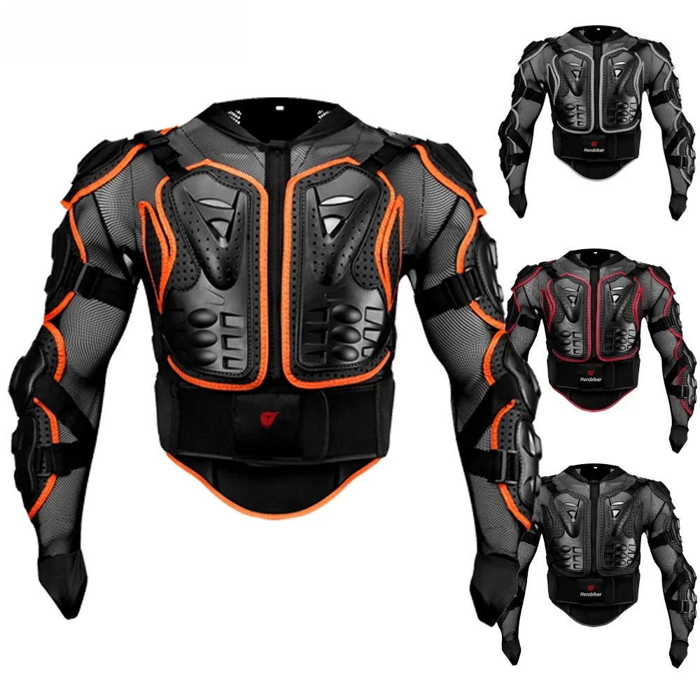 Neue Motorradjacken Herren Ganzkörperpanzer Schutzjacken Motocross Enduro Racing Moto Schutzausrüstung Kleidung S-4XL