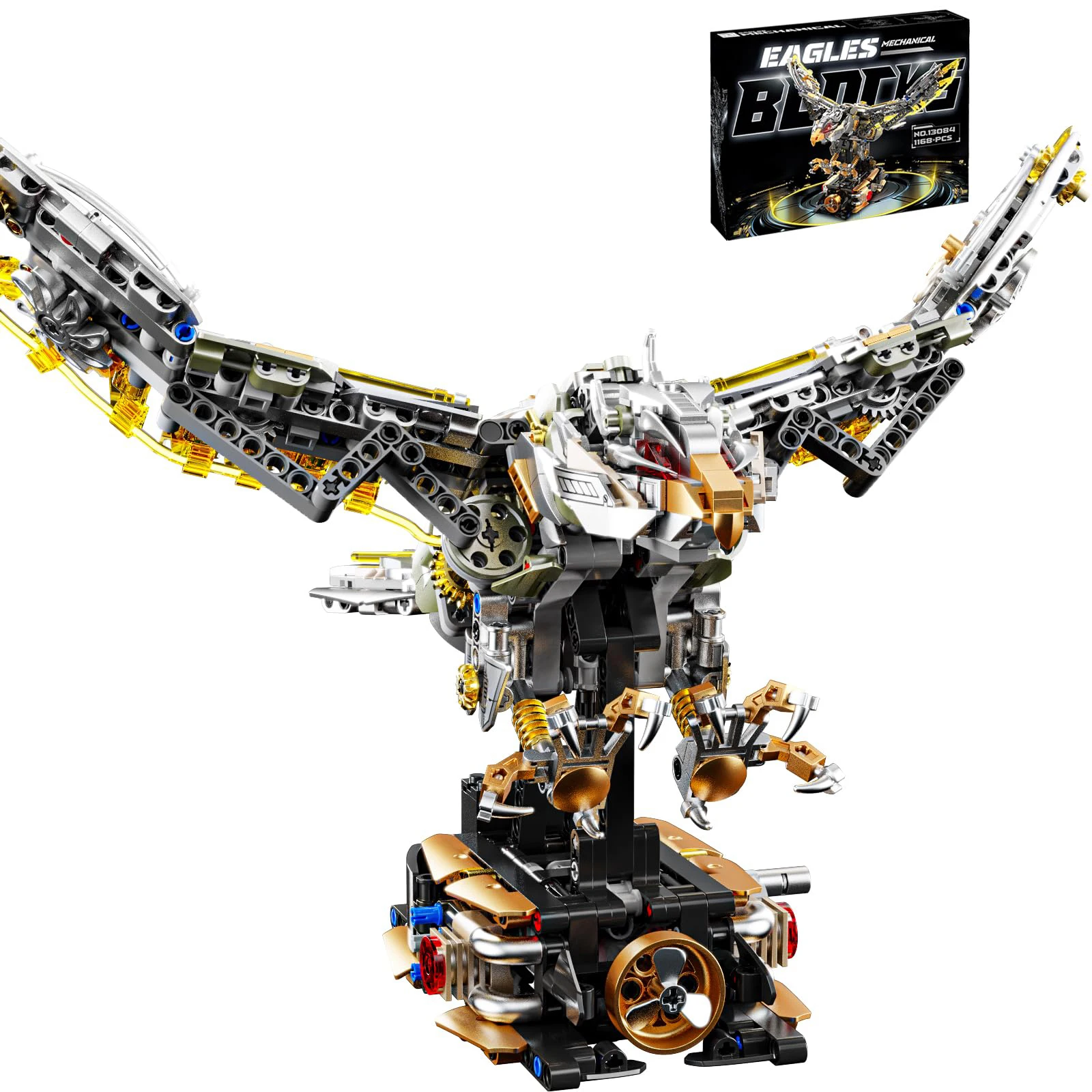 

1168Pcs + Creative Mechanical Eagle Building Blocks - Adult Assembly Kit for High Difficulty Enthusiasts, Gift & Decoration for
