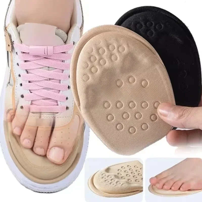 Voorvoet Pads voor Vrouwen Hoge Hakken Halve Inlegzolen Voorvoet Antislip Pijnbestrijding Insert Schoenmaat Verminderen Vulmiddel voor Te Grote Schoenen - afbeelding 2