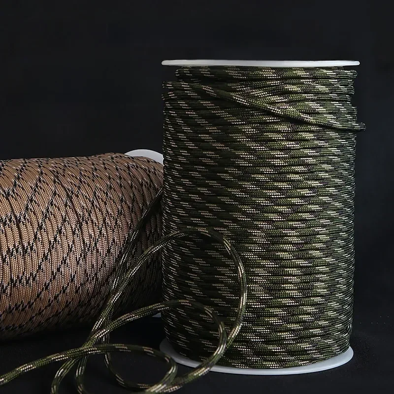 Paracorde de camping en plein air, cordon de survie, ULde parachute, accessoires de tente de randonnée, 7 sante, 550, 5 m, 8 m, 16 m, 31 m, diamètre 4mm