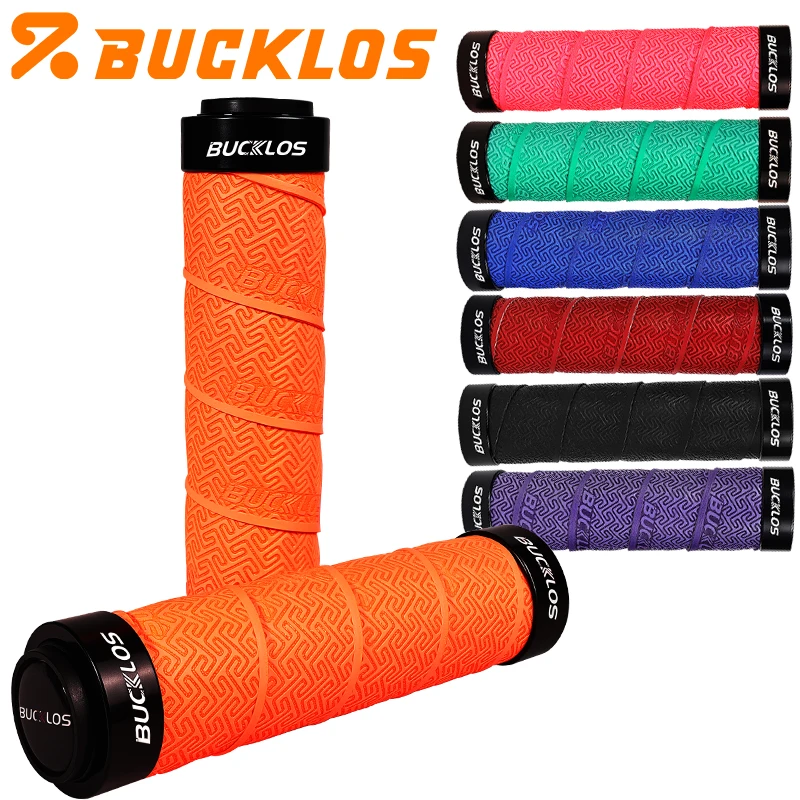 

BUCKLOS Mtb Guffs Soft EVA Mountain Bike Grip Lock on Bicycle Handlebar Grips Non-slip Bicycle Handle Comfortable MTB Grips