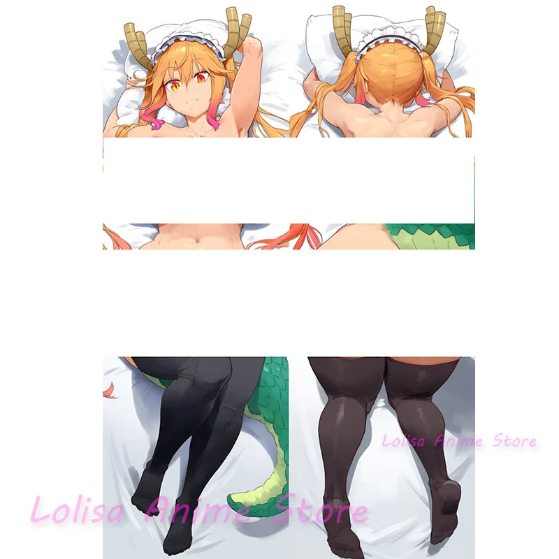 Dakimakura Tohru (Dragon Maid) Anime Body Pillow Cover Double Sided Print Life Size Pillowcase Gifts