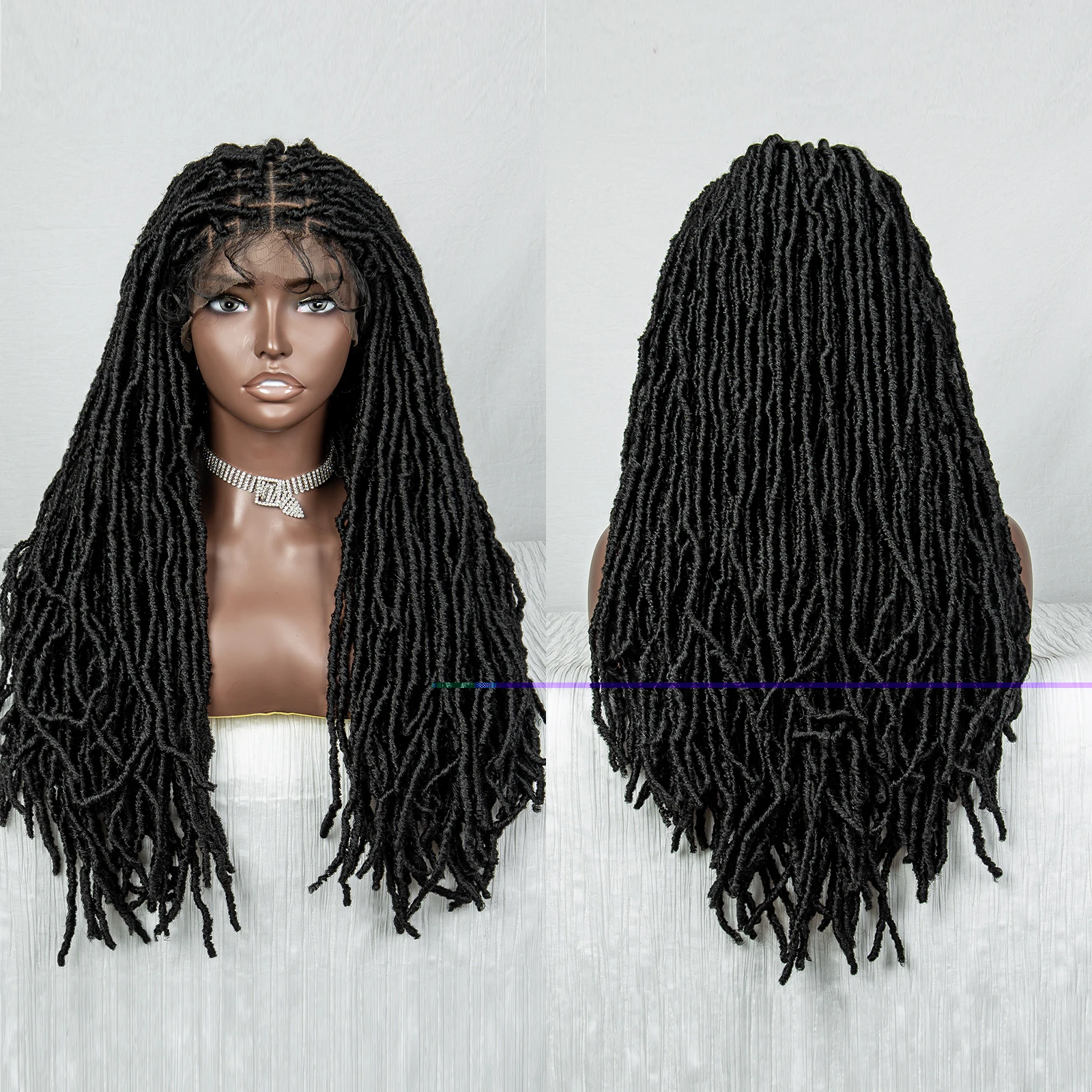 

Парик из синтетических косичек, 26 дюймов, 9x6