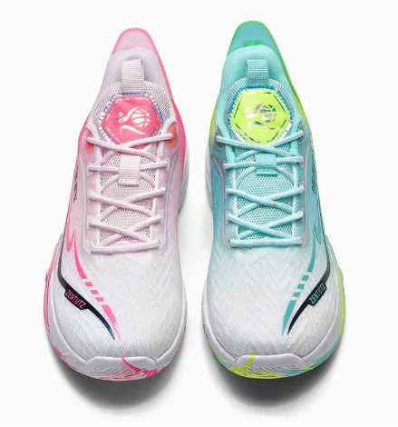 Women’s printed breathable mesh running shoes with rubber sole