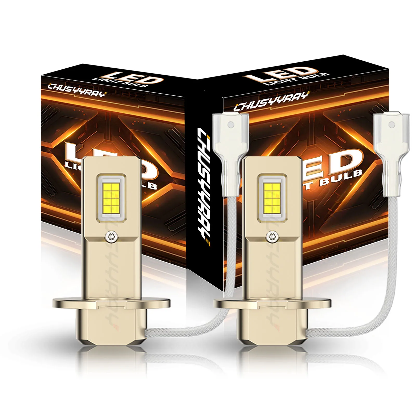 Set of 2 Led Fog Light Bulbs Conversion Kit Super Bright Canbus 6000K White 100W
