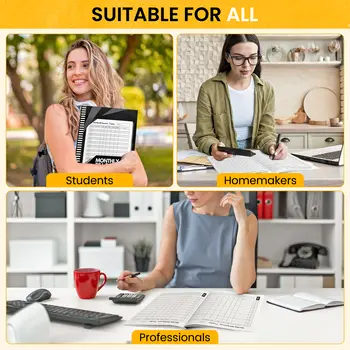 帳單追蹤及預算規劃:每月支出整理表,用於財務管理和付款追蹤(8.5英寸 x 11英寸,100多頁) 10 最佳銷售 預算規劃整理器 - №2