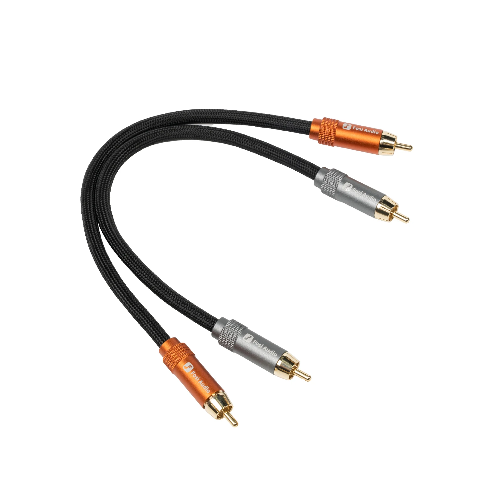 Провод акустического кабеля Hi-Fi марки Fosi Audio с позолоченными штекерами типа «банан» — 1,8 м * 2/0,3 м * 2