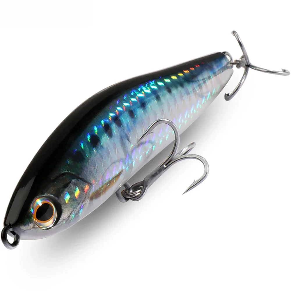 Silicone Sinking Pencil Lure, Sistema de peso de pesca, Gancho Jerkbait Popper, Swimbait, Combater