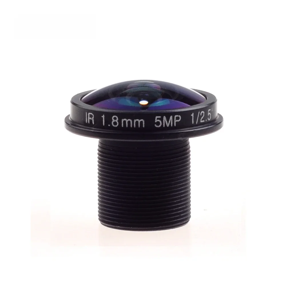 AZISHN obiektyw typu rybie oko obiektywy kamery przemysłowej 5MP 1.8mm M12 180 stopni z szerokim kątem widzenia kąt F2.0 1/2.5 "dla aparat IP HD — zdjęcie 2