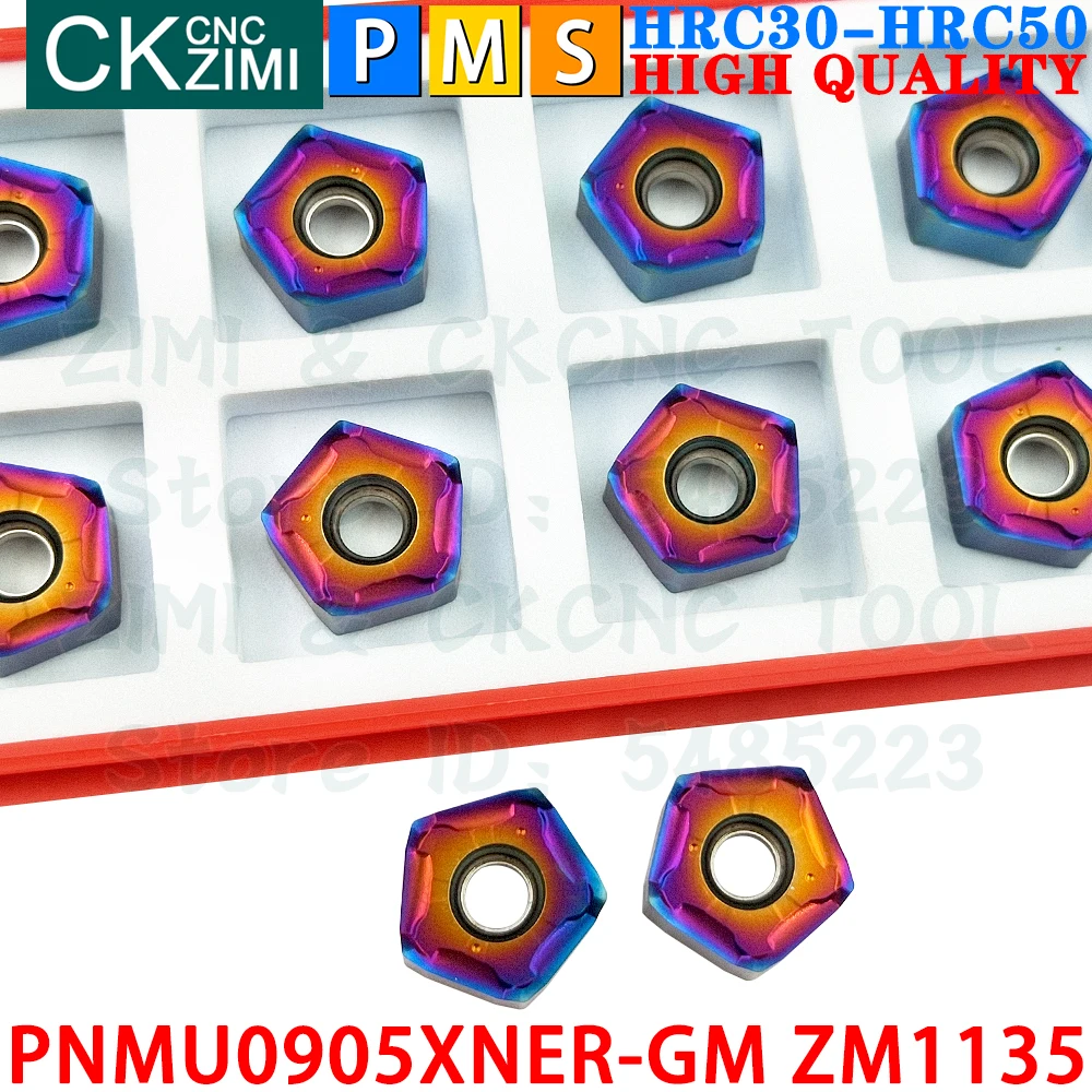 PNMU0905XNER-GM ZM1135 PNMU 0905 XNER-GM Carbide Inserts Fast Feed Milling Inserts MFPN CNC Heavy Cutting Indexable Milling Tool