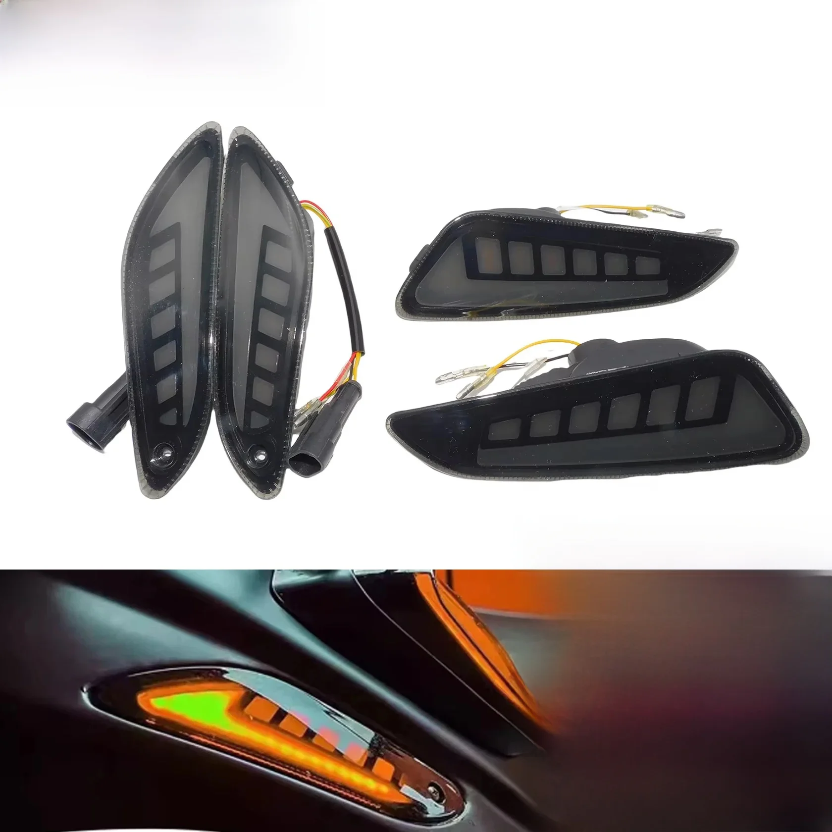 Motorfiets LED voor/achter knipperlicht dagrijverlichting voor Vespa Sprint Primavera 50 125 150 2020-2025 - afbeelding 2