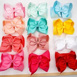 8/12Pieces 8 Inch Soft Elastic Nylon Headbands Hair Bows Headbands Hairbands for Baby Girl Toddlers Infants Newborns