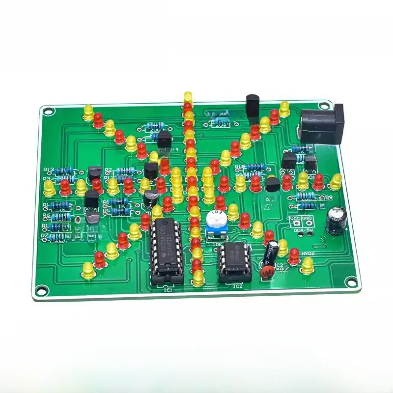 Feuerwerk rot gelb zweifarbig blinkende Lichter DIY Kit Strobe ne555 cd4017 elektronische Praxis
