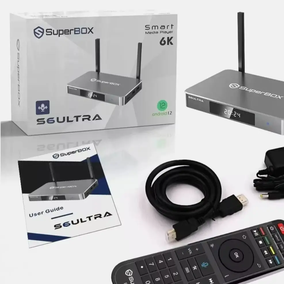 COMPRE 10 GANHE 5 GRÁTIS SuperBox S6 Ultra, 6K Ultra HD, Compre 2, ganhe 1 grátis, ganhe 3 grátis, venda quente