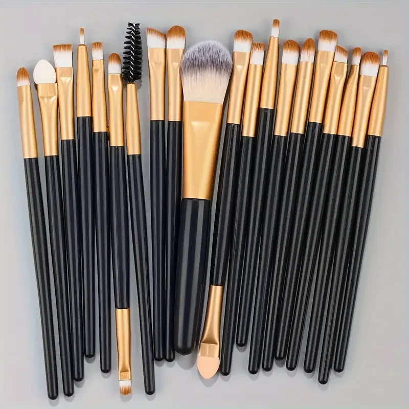 20Pcs Soft Makeup Brushes Set for Cosmetics Highlighter Foundation Blush Brush Eyeshadow Powder Beauty Blending Makeup Tools