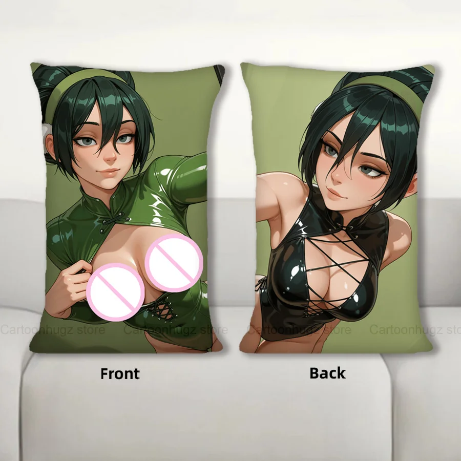 

Dakimakura Anime Toph Beifong Pillow Cover Sofa Cushion Double-side Print Throw Pillow Case 40X60cm