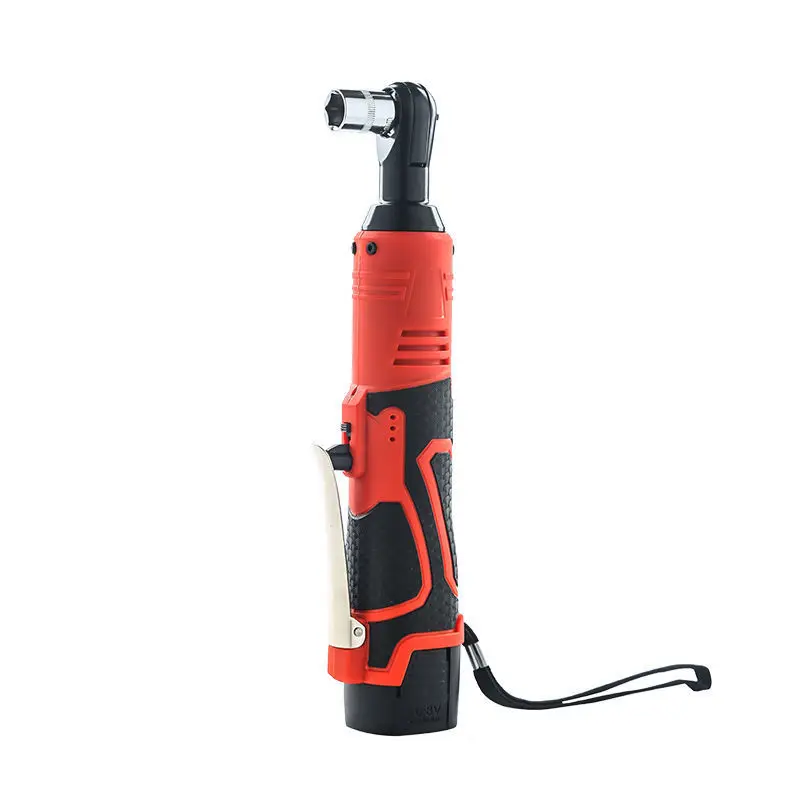 12V Electric Wrench Screwdriver 3/8 Cordless Ratchet Wrench Scaffolding Right Angle Wrench Power Tool Maximum Torque 65N.m