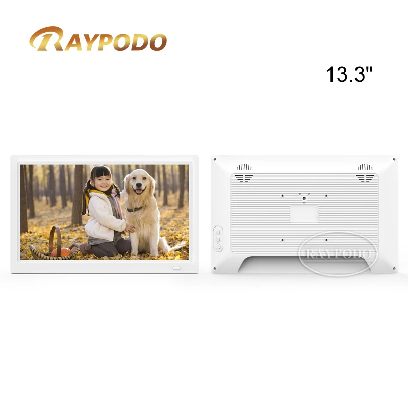 Raypodo 13.3Inch Wall-Mounted Tablet: Android 8.1, RK3399 Chipset, Capacitive Touch Display, PoE Enabled for Meeting Room