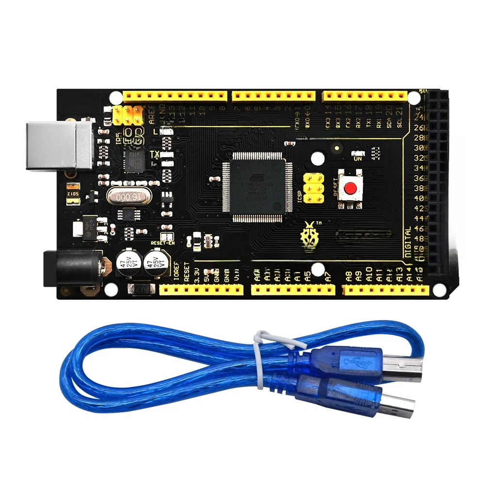 1 szt. Płyta Keyestudio Mega Development 2560 R3 + kabel USB + instrukcja dla Arduino Mega — zdjęcie produktu 7